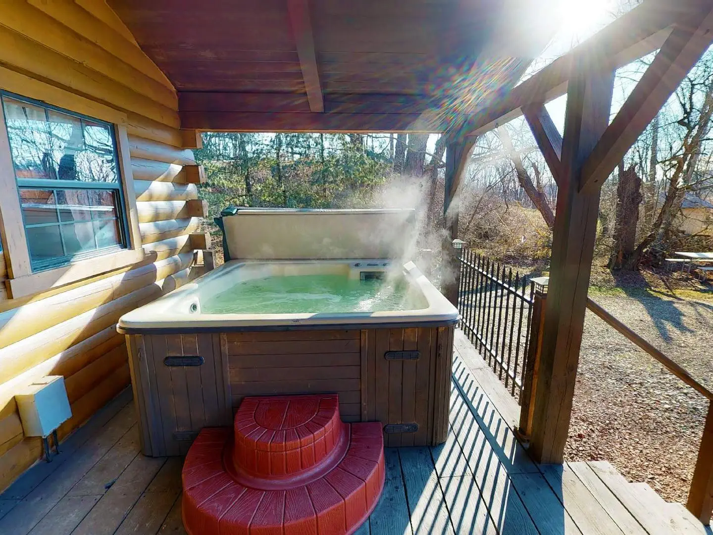 Heart Of The Country Cabin Hot Tub